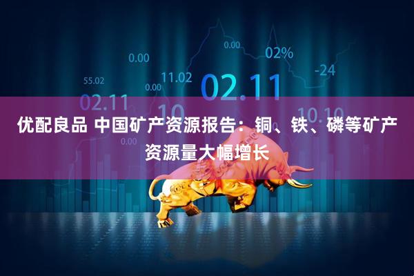 优配良品 中国矿产资源报告：铜、铁、磷等矿产资源量大幅增长